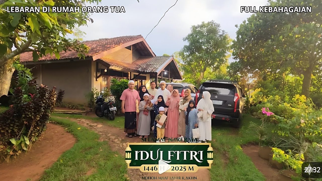 Suasana Idul Fitri di kampung ‼️ Lebaran &shalat Id Bersama Keluarga @Kampung Pasisian