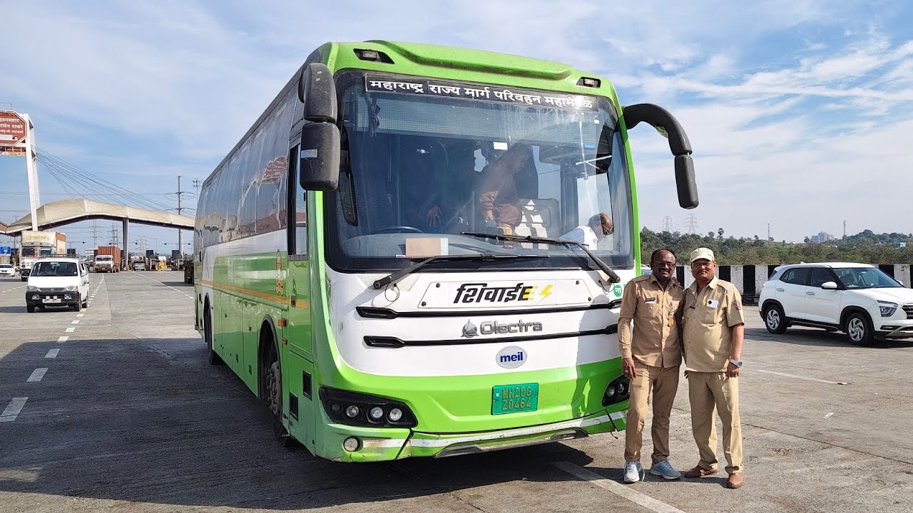 Nashik To Thane Bus Journey Via Samruddhi Mahamarg In MSRTC Shivai Electric AC Seater Bus