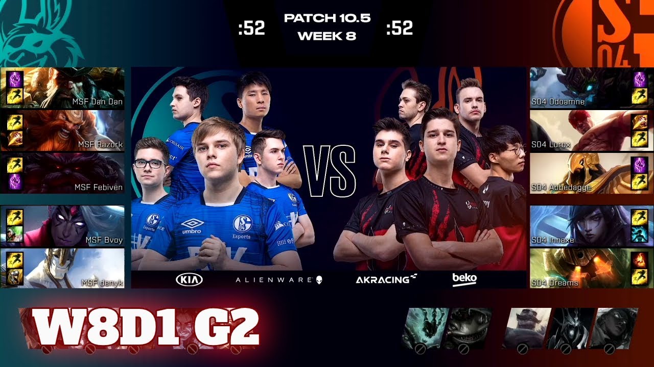 Misfits vs Schalke 04 | Week 8 Day 1 S10 LEC Spring 2020 | MSF vs S04 W8D1