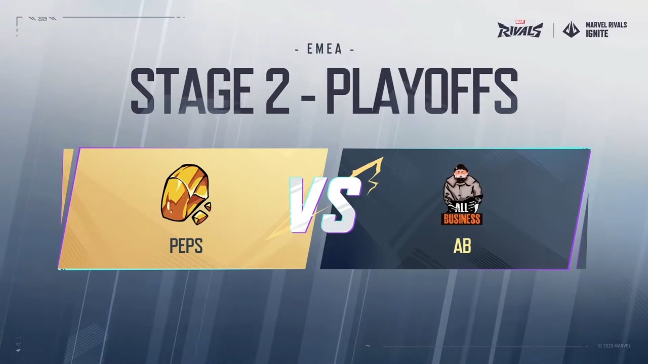 Team Peps vs All Business | Lower Bracket Round 1 | Marvel Rivals IGNITE EMEA Playoffs Day 2