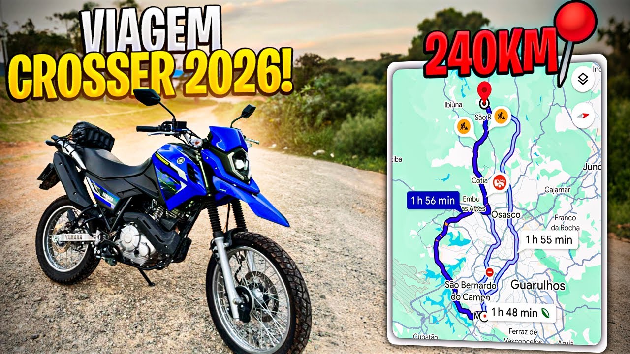 Viagem com a Crosser 2026 🛣️