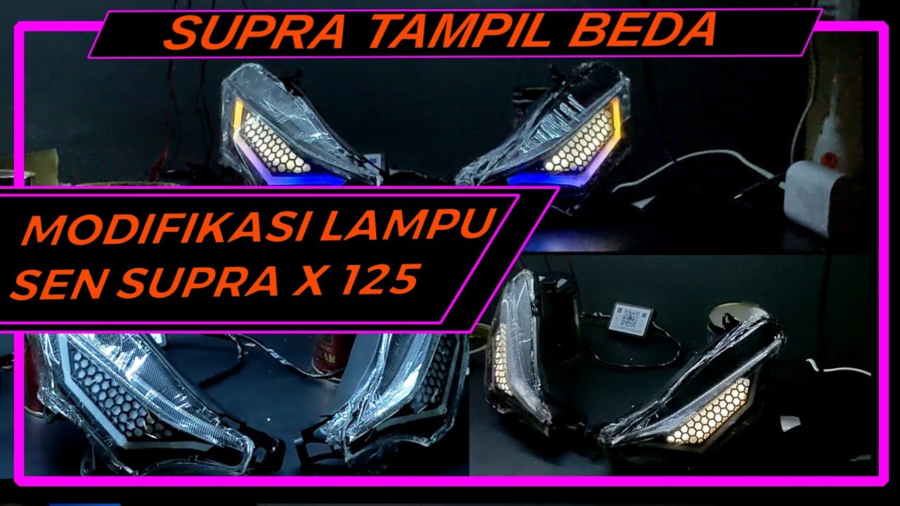 EPS 1 : SUPRA X 125 KPH (cara mudah bikin sendiri lampu model mata gaban)