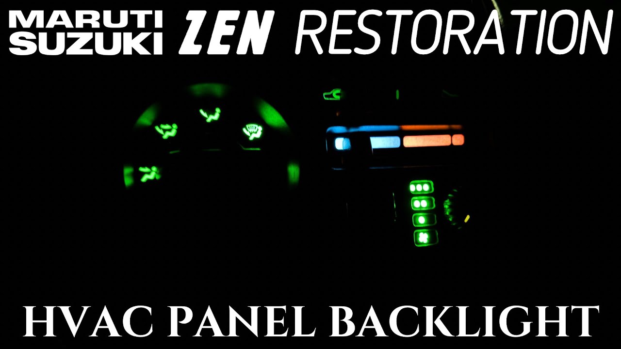 99 Maruti Zen Restoration - Светодиодная подсветка панели переменного тока