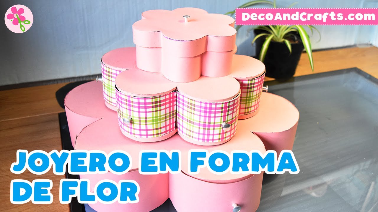 Joyero Giratorio en forma de flor | DecoAndCrafts