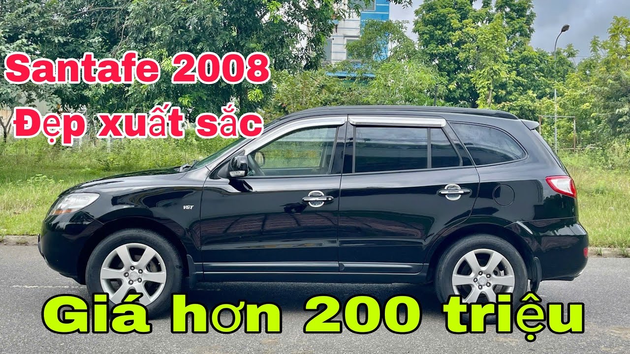 Mới về Santa Fe 2008 bản MLX..nhập khẩu nguyên chiếc..Bền bỉ và tiết kiệm nhiên liệu..giá 285 triệu.