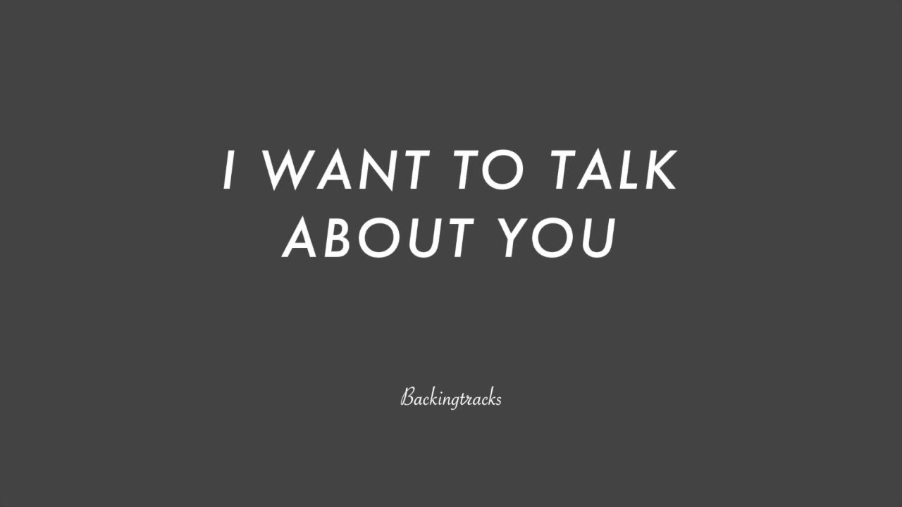 I WANT TO TALK ABOUT YOU chord progression - Backing Track Play Along Jazz Standard Bible 2 Guitar