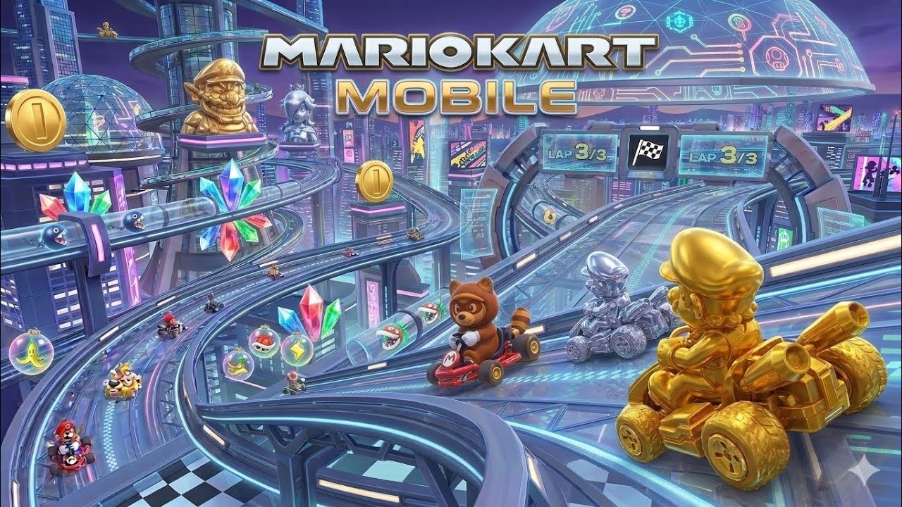 GAMEPLAY- MARIO KART MOBILE #viral #mariokart #nintendo 