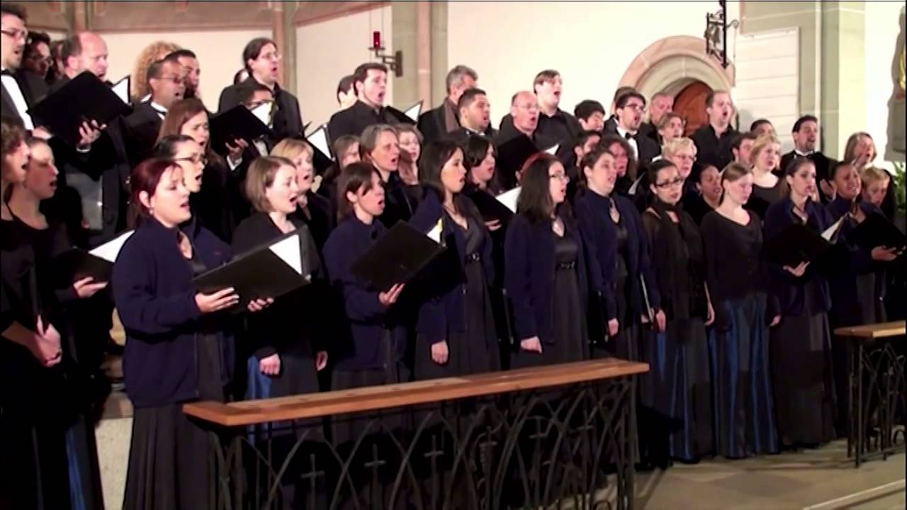 Josef Gabriel Rheinberger: Abendlied - KammerChor Saarbrücken + Coralia; Dir.: Georg Grün
