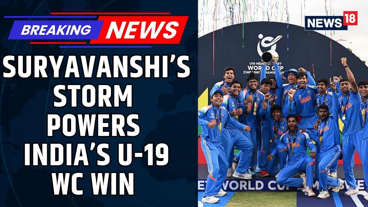 Vaibhav Suryavanshi’s Storm Powers India to 6th U-19 World Cup Title, Beats England by 100 Runs