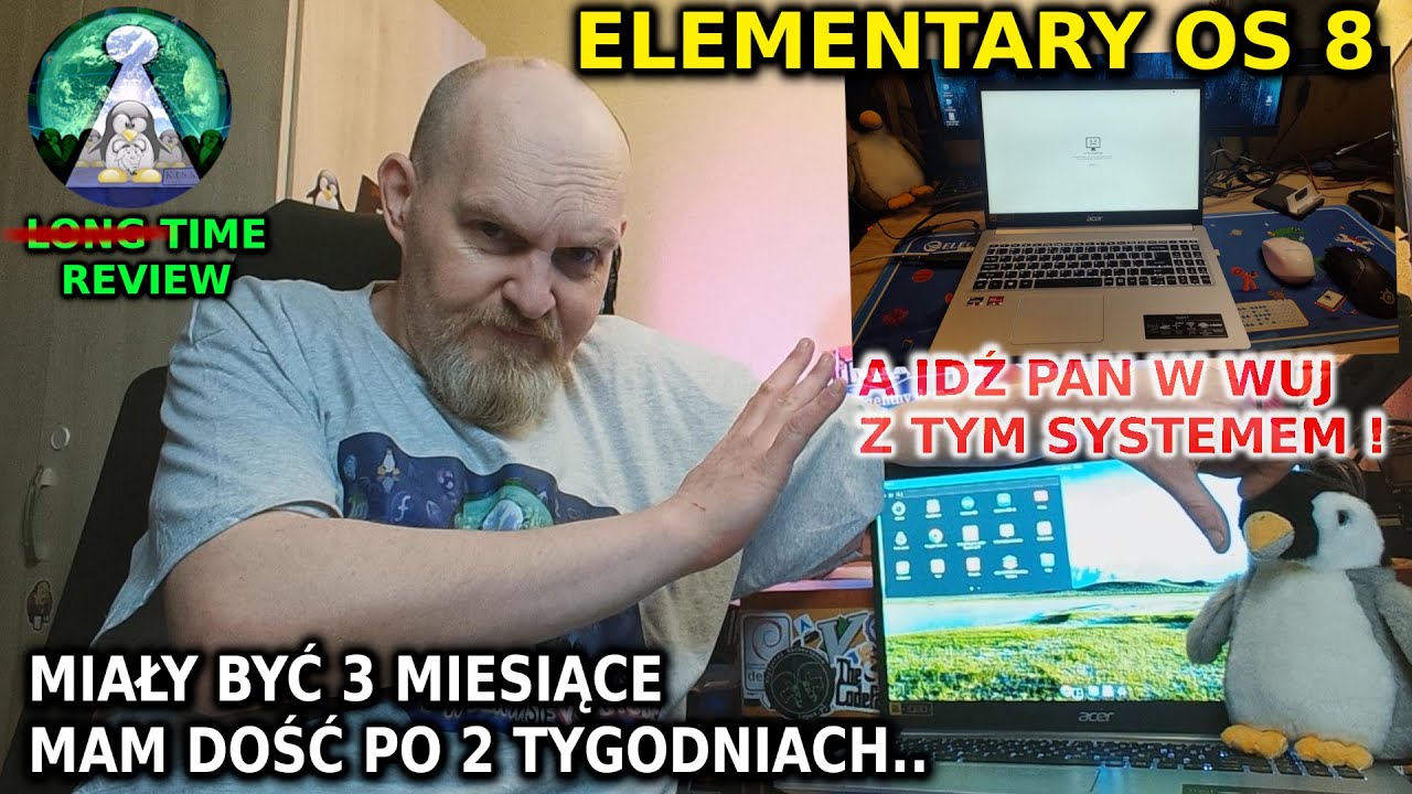 A IDŹ PAN W WUJ Z TYM SYSTEMEM -  Recenzja Linuxa Elementary OS 8 po 2 tygodniach używania.. koszmar