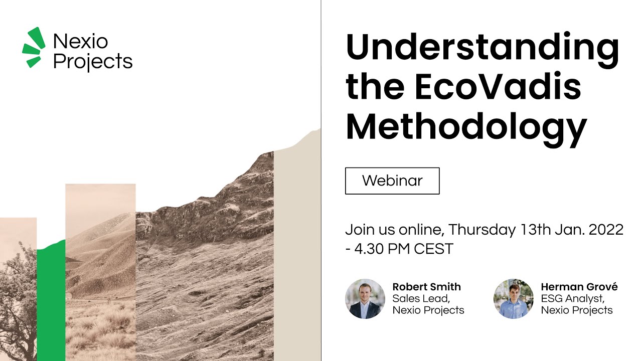 Webinar - Understanding and mastering the EcoVadis methodology 2022