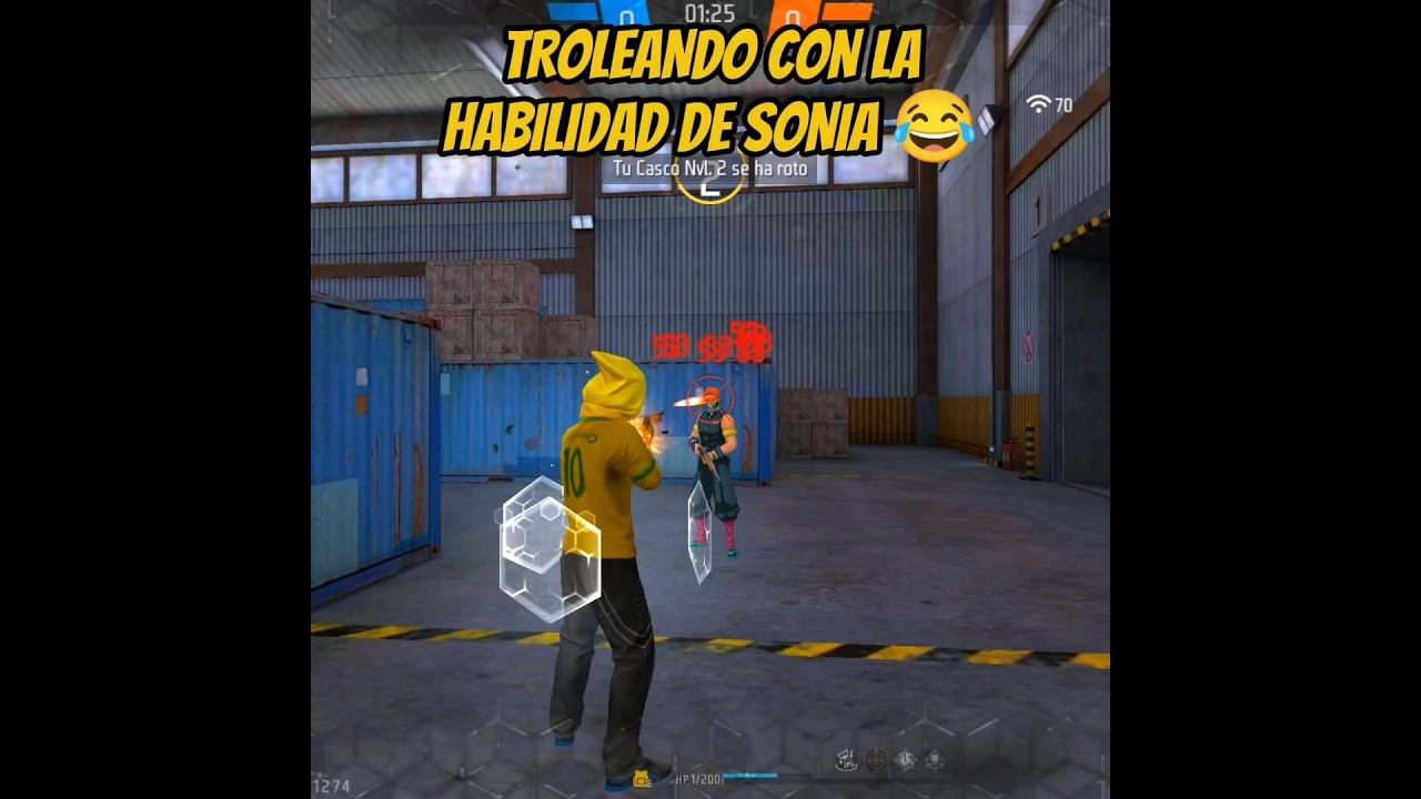 TROLEANDO CON LA HABILIDAD DE SONIA 😂 #freefire