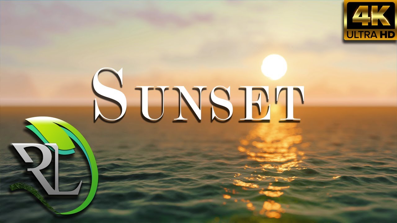 Paisagem incr&iacute;vel do por do sol no mar em 4K - Relaxar - Bem estar - Acalmar.