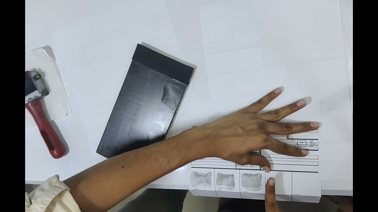 Fingerprints taking on FD-258 cards for U.S.A. police clearance certificate (PCC)