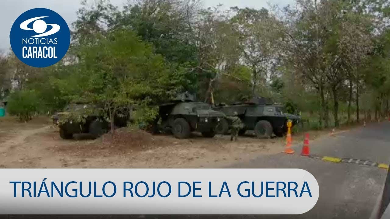 El ‘triángulo rojo de la guerra’, la zona de Arauca donde se siente el conflicto | Noticias Caracol