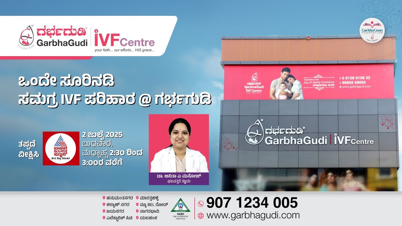 ಒಂದೇ ಸೂರಿನಡಿ ಸಮಗ್ರ IVF ಪರಿಹಾರ @ ಗರ್ಭಗುಡಿ | Suvarna News 24 x 7 | Dr. Anitha A Manoj
