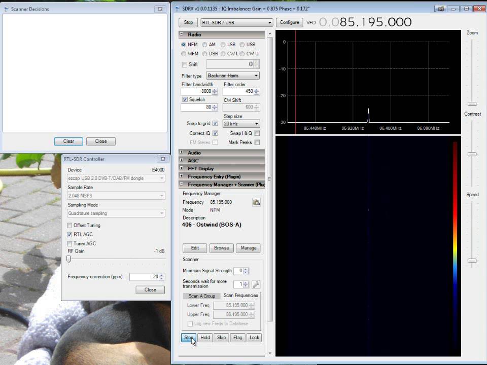 Test with RF = min  and minimum signal strength = 0