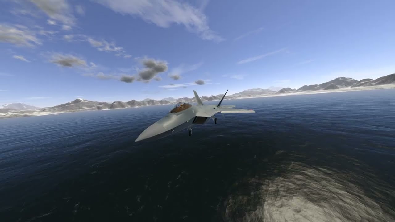 VTOL VR F-22 CARRIER LANDING   4K