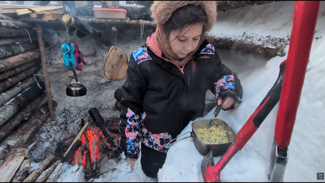 Survie EXTREME en hiver à 10 ans!!! -24°C