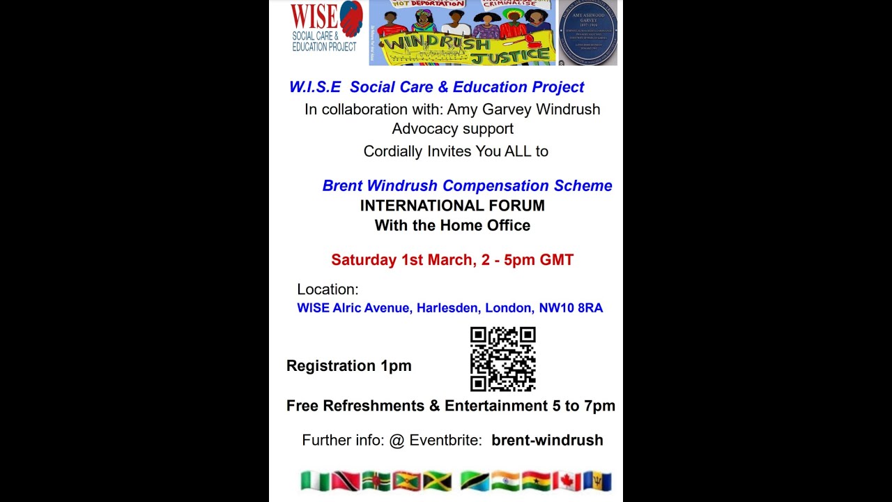 W.I.S.E Presents Brent Windrush Compensation Scheme