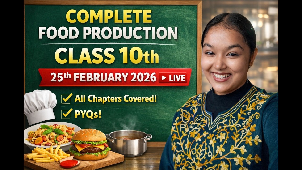 LIVE MARATHON | PYQs | ALL CHAPTER COVERED | class 10th | FOOD PRODUCTION |