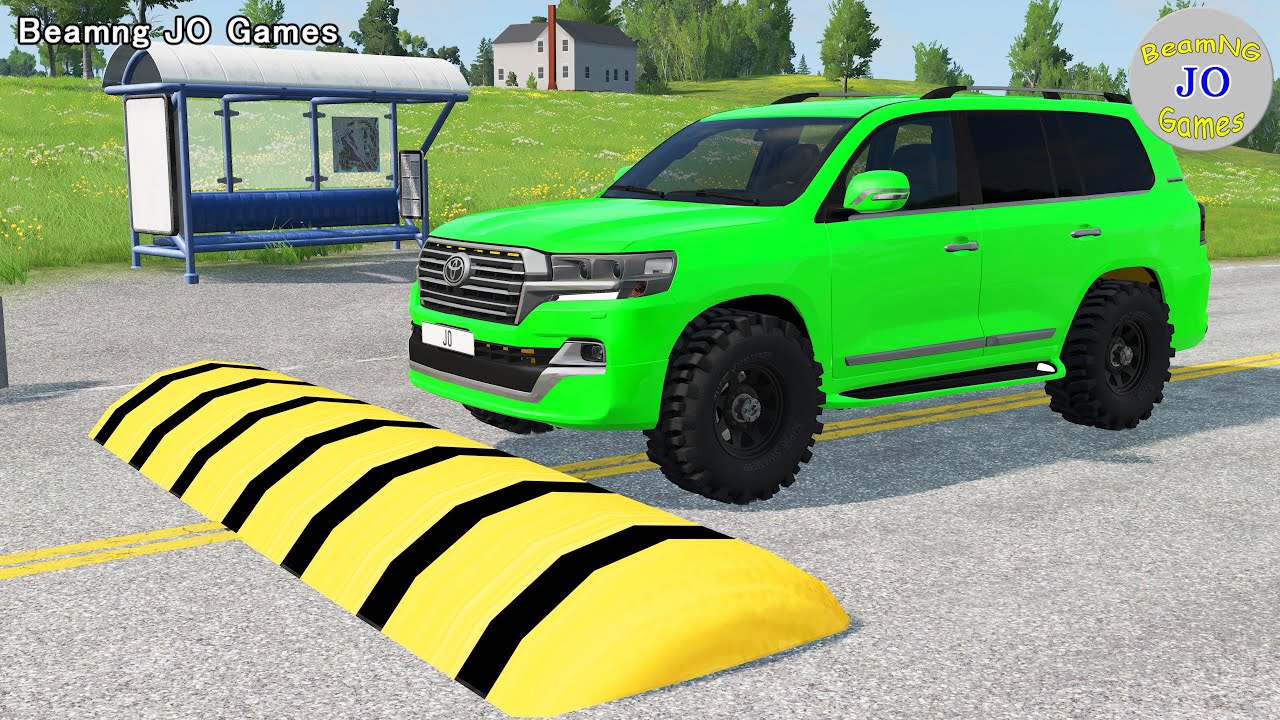 Cars vs Massive Speed Bumps # 541 – BeamNG JO Games