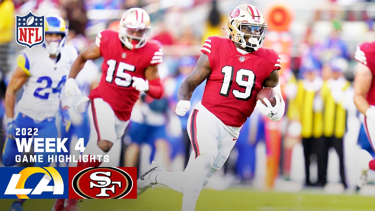Los Angeles Rams vs. San Francisco 49ers | 2022 Week 4 Highlights