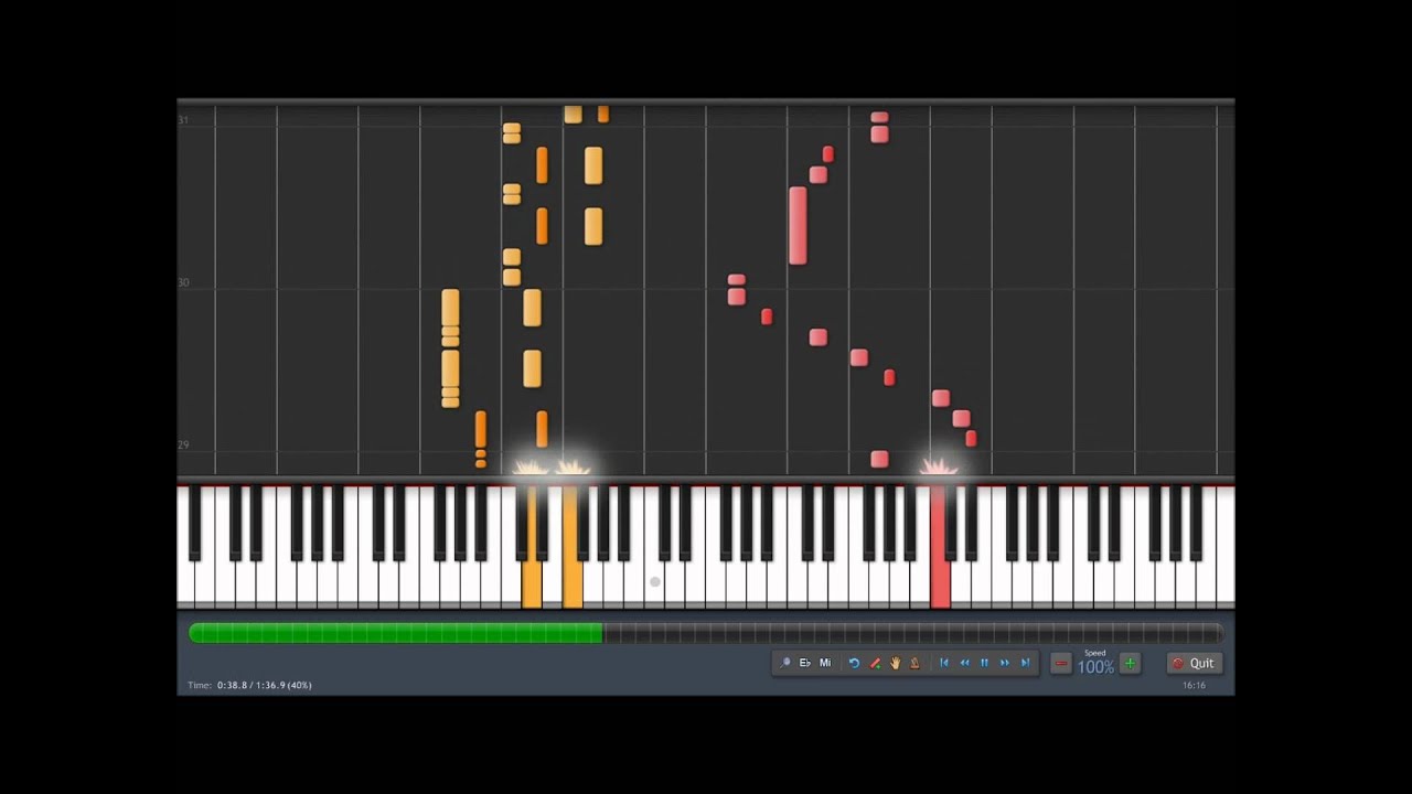 Megaman opening stage (central highway) synthesia