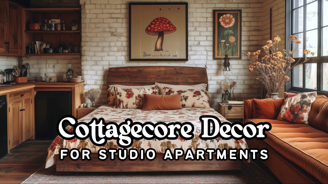Studio Apartments & Cottagecore: How I&rsquo;d Decorate a 333 sq ft Studio with a Cottagecore Aesthetic