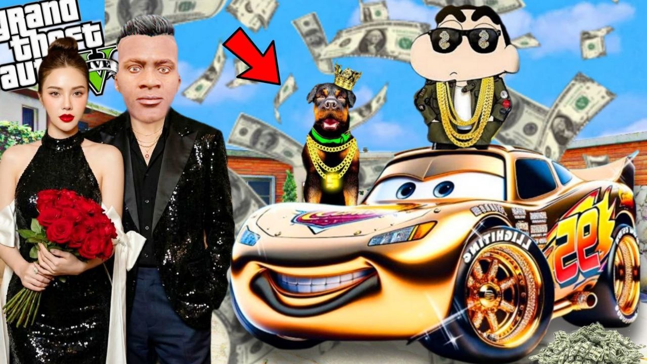 Franklin And Shinchan Touch Anything Become Diamond & Gold in GTA 5 || SHINCHAN GTA 5 VIDEO