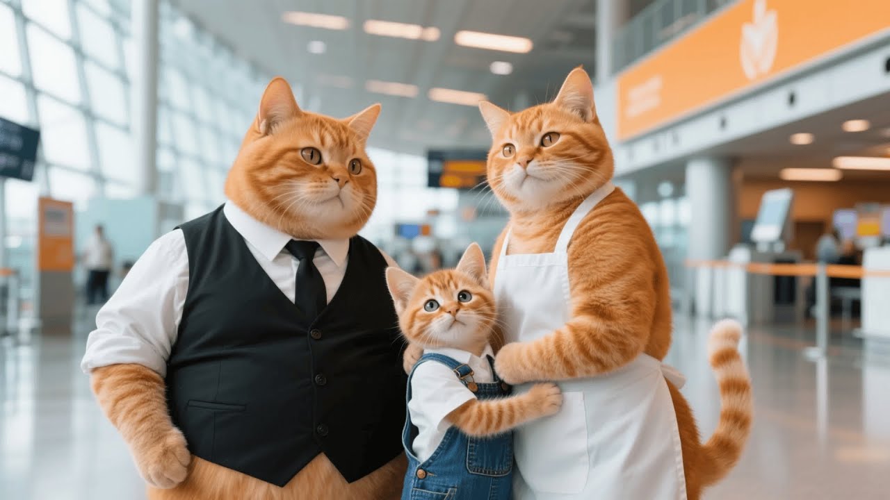 Papa Cat Returns From His Trip&mdash;The Ginger Kitten&rsquo;s Family Reunites in Warmth 🐱💕
