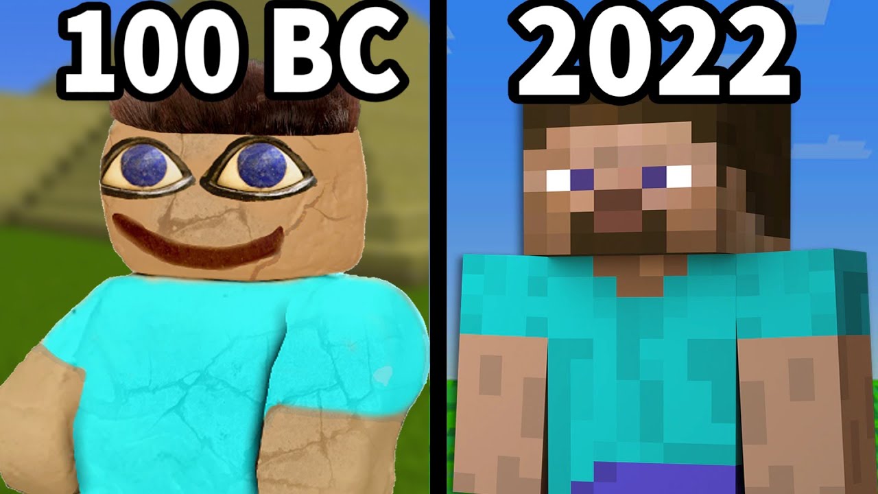 Evolution Of Minecraft Steve