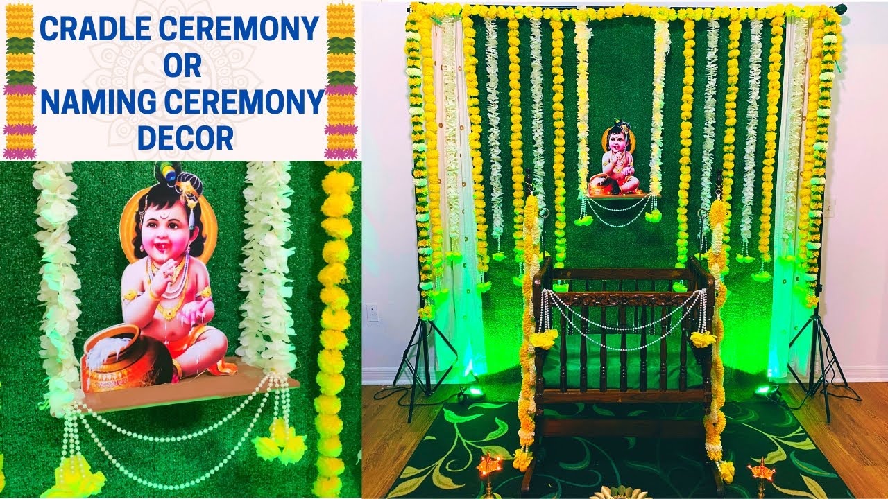 Cradle Ceremony Decor| Krishna janmashtami Decor| Annaprasanna Decor | Krishna Jhula Decor| Krishna