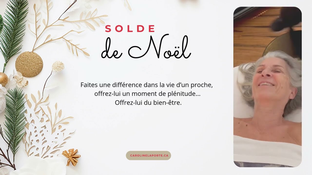 Solde de Noël 2025 - Massothérapie, kinésithérapie, drainage lymphatique...