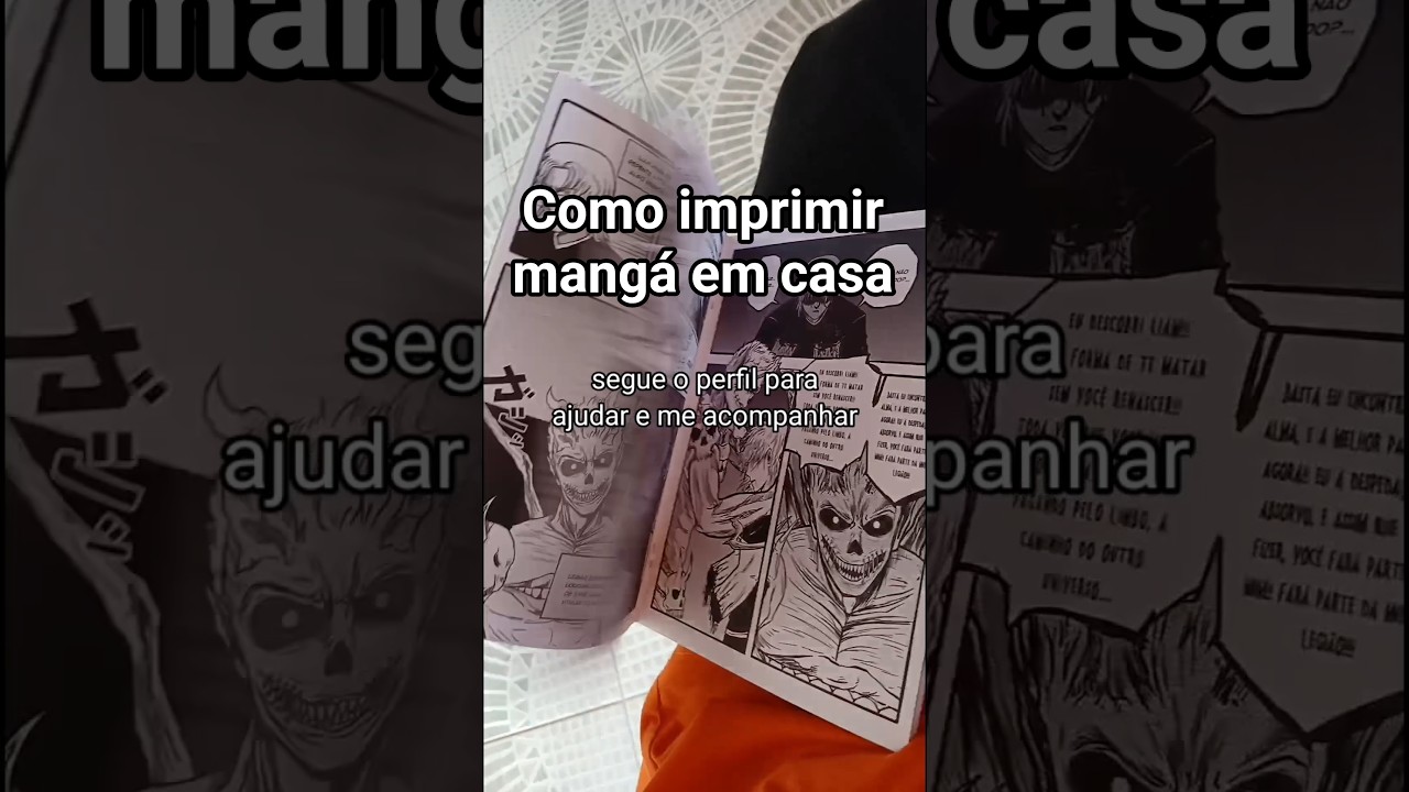 COMO IMPRIMIR MANGÁ EM CASA 