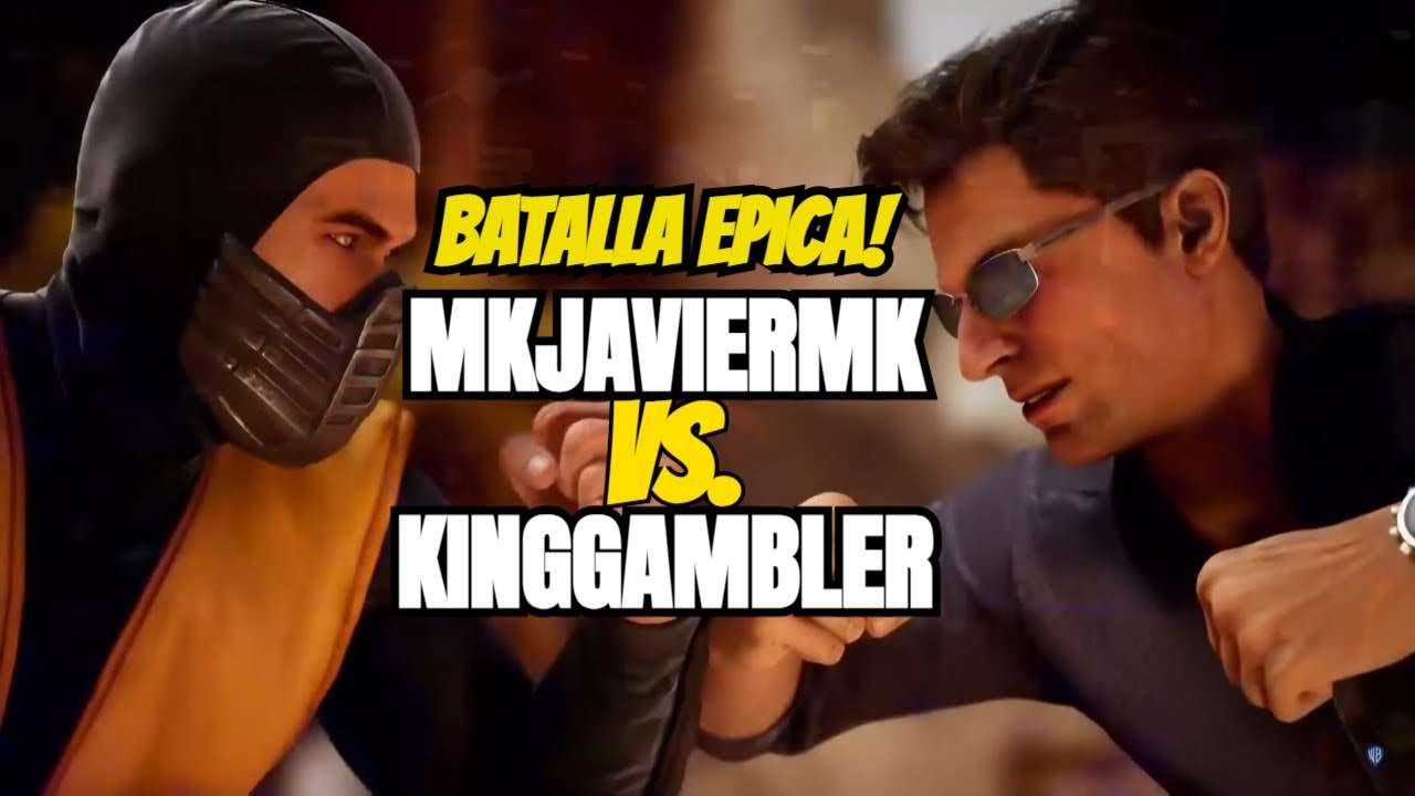 ¡Batalla Épica! MKJAVIERMK vs KINGGAMBLER | Scorpion vs Johnny Cage | Mortal Kombat 1