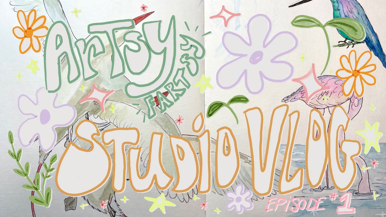 Studio Vlog 1 Welcome to my studio! Draw with me, paint with me, chill out and watch art ;)