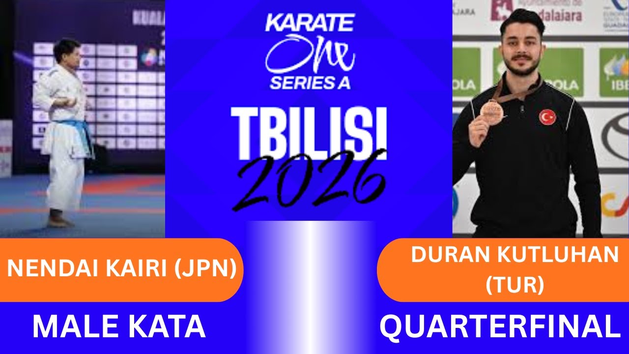 KAIRI (JPN) vs KUTLUHAN (TUR) | Male kata quarterfinal | Karate1 Series A Tbilisi 2025