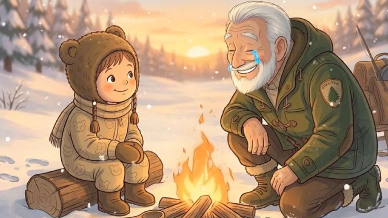 A Peaceful Winter Fishing Day with Grandpa | Cozy Snowy Memories by the Lake