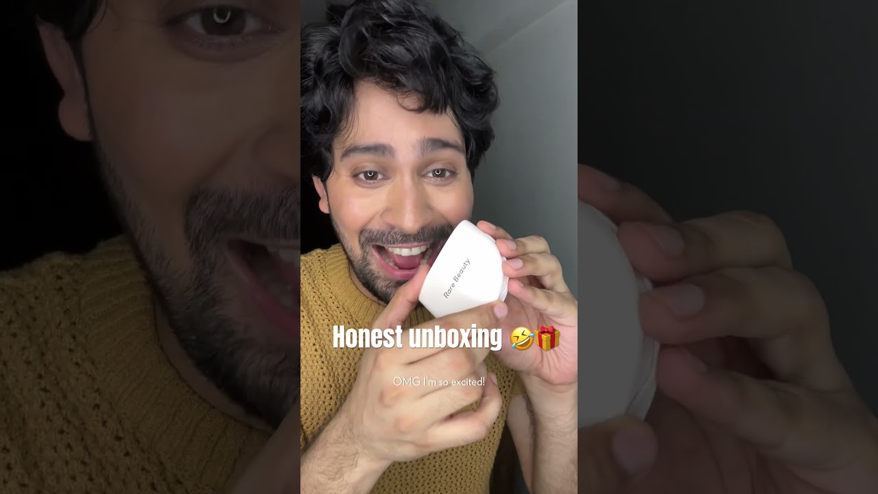 Honest funny unboxing of Rare Beauty True to myself tinted pressed finishing powders