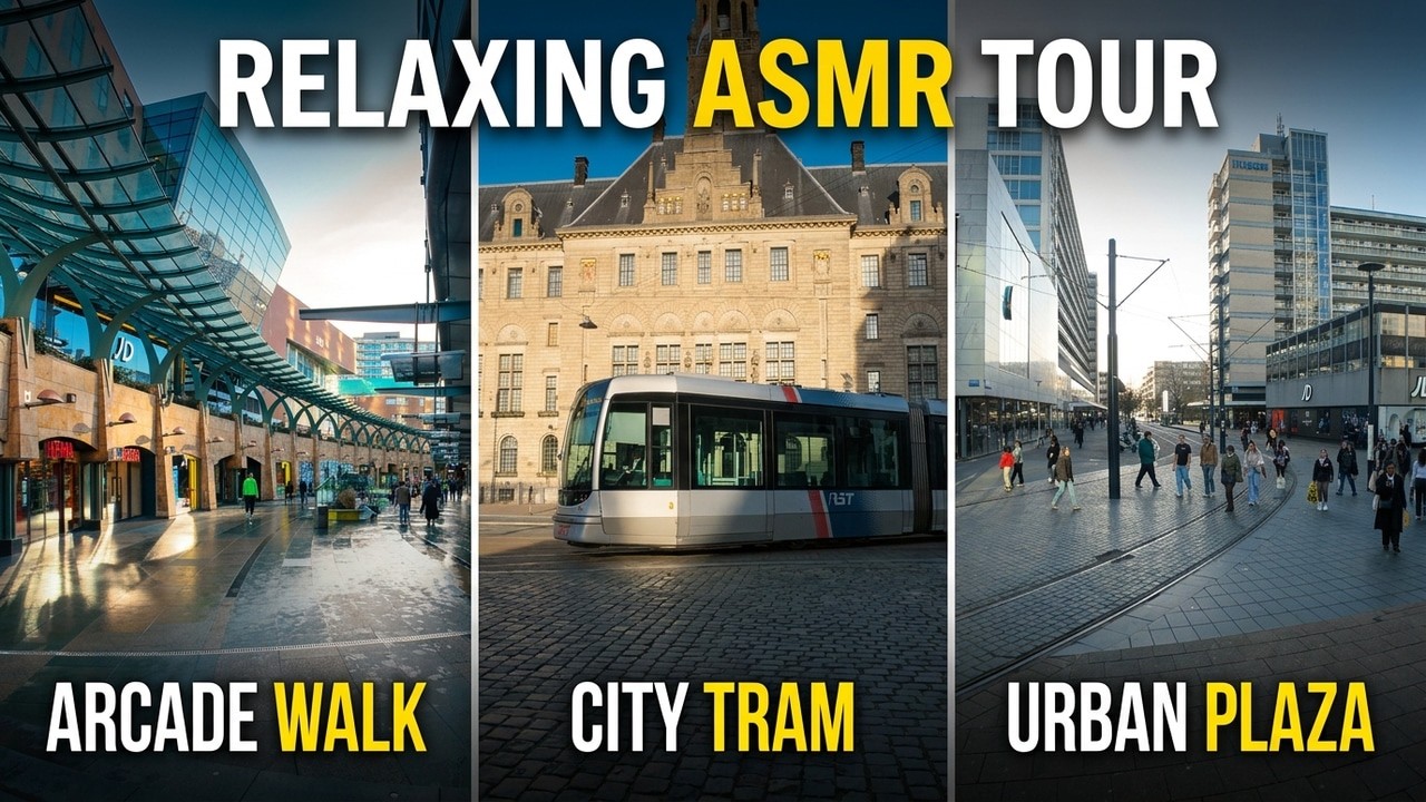 ASMR Urban Exploration | Experience Rotterdam's Vibrant Streets & Architecture !