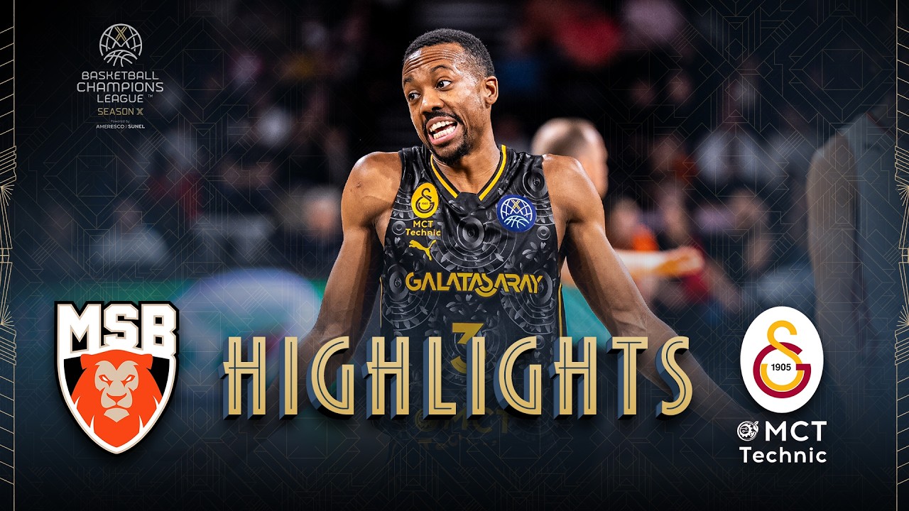 Le Mans Sarthe Basket v Galatasaray MCT Technic | Round of 16 | Highlights | #BasketballCL 2025-26