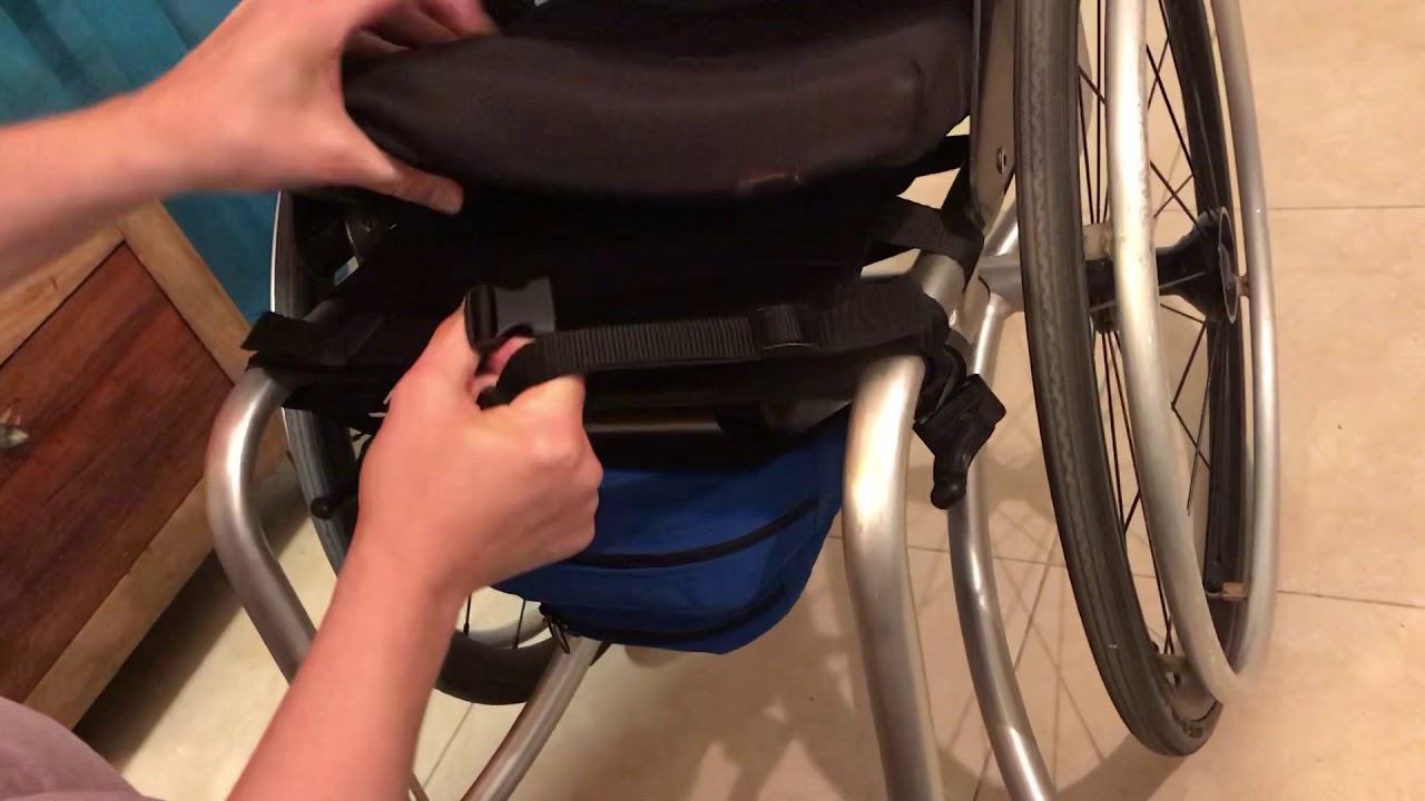 Wheelchair under seat safe bag. User's guide. Hebrew
