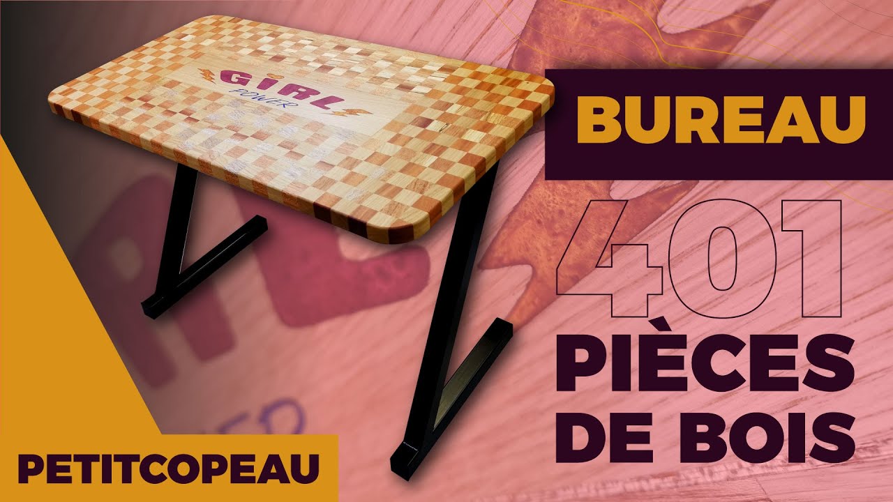 401 pièces pour un bureau design en bois et métal