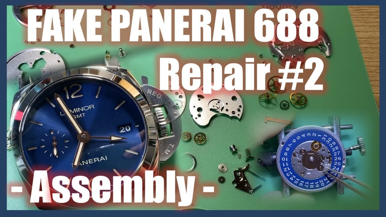 Fake PANERAI 688 GMT review and servicing part #2