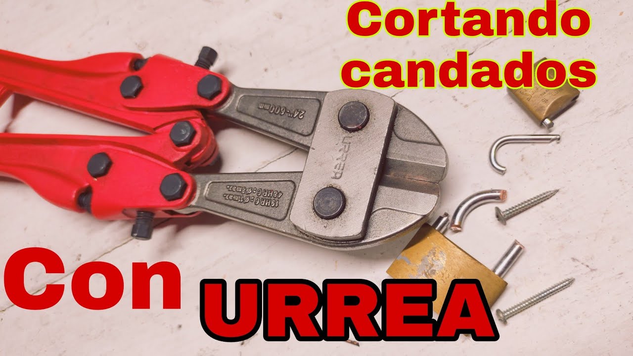 Cortando candados con corta pernos Urrea