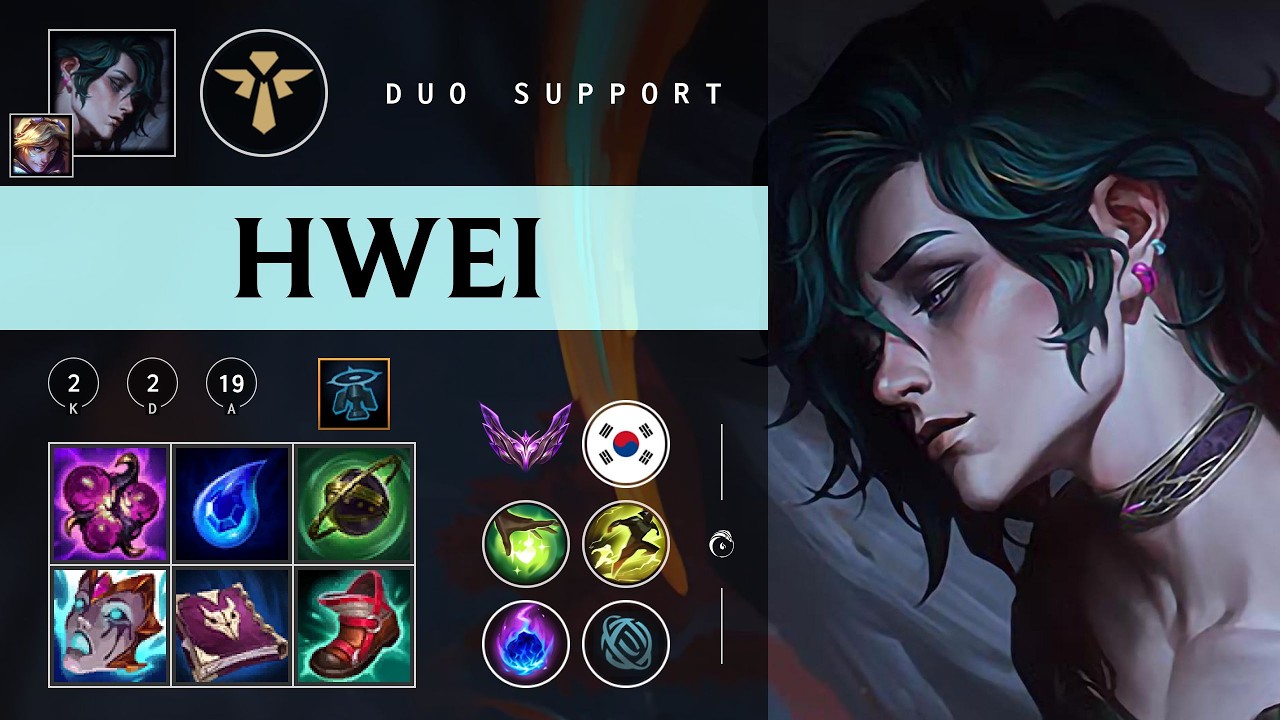 Hwei Support vs Rakan - KR Master Patch 26.03