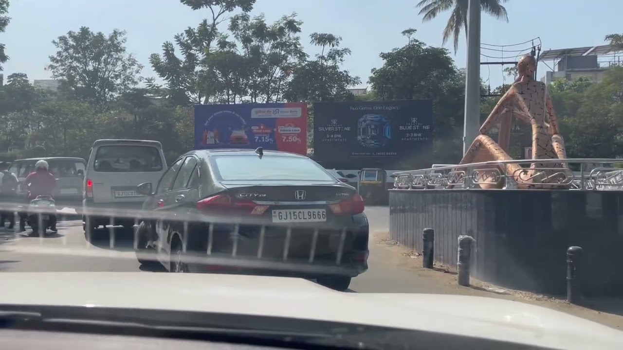 Gujarat Gidc Vapi Gunjan Street view #india #roadtrip #vapi #street view￼#car  