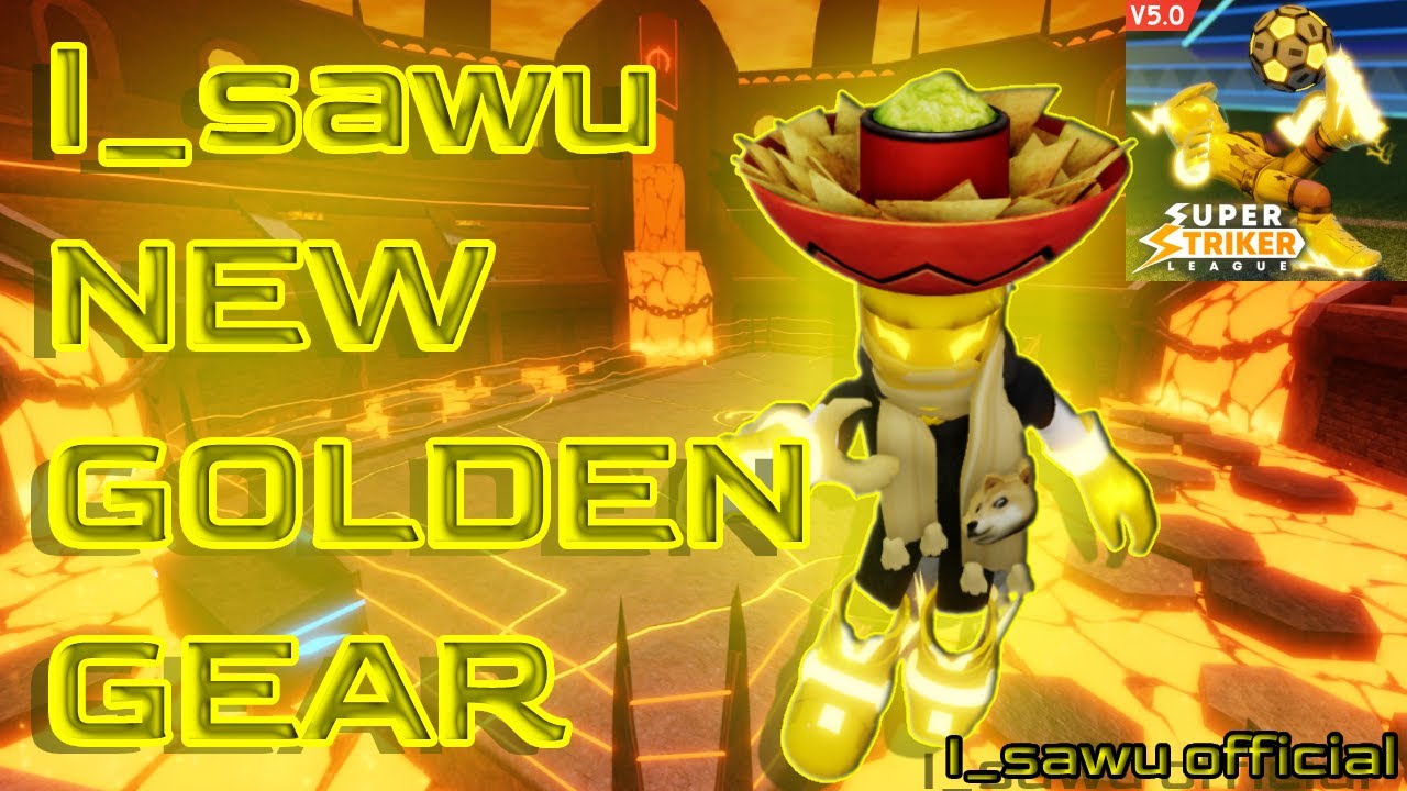 Using golden gear in new ssl update! | New ssl update | SSL Roblox | Super striker league roblox |