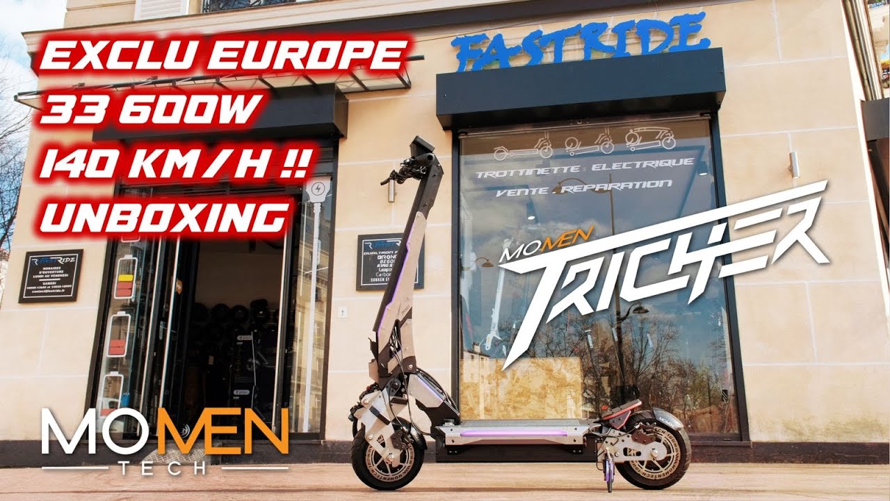 TROTTINETTE ÉLECTRIQUE MOMEN TRICHER PERFORMANCE 140KMH UNE VRAI RÉVOLUTION ?